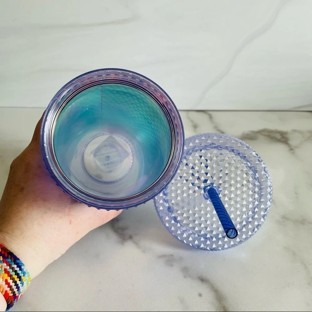 Starbucks Summer 2021 Mermaid Blue/Purple Ombré Studded Grande Tumbler- 16oz